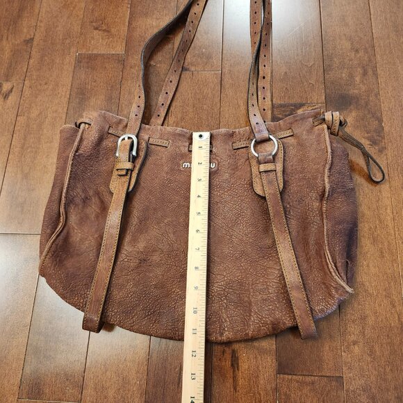 Miu Miu brown leather shoulder bag - Picture 4 of 15